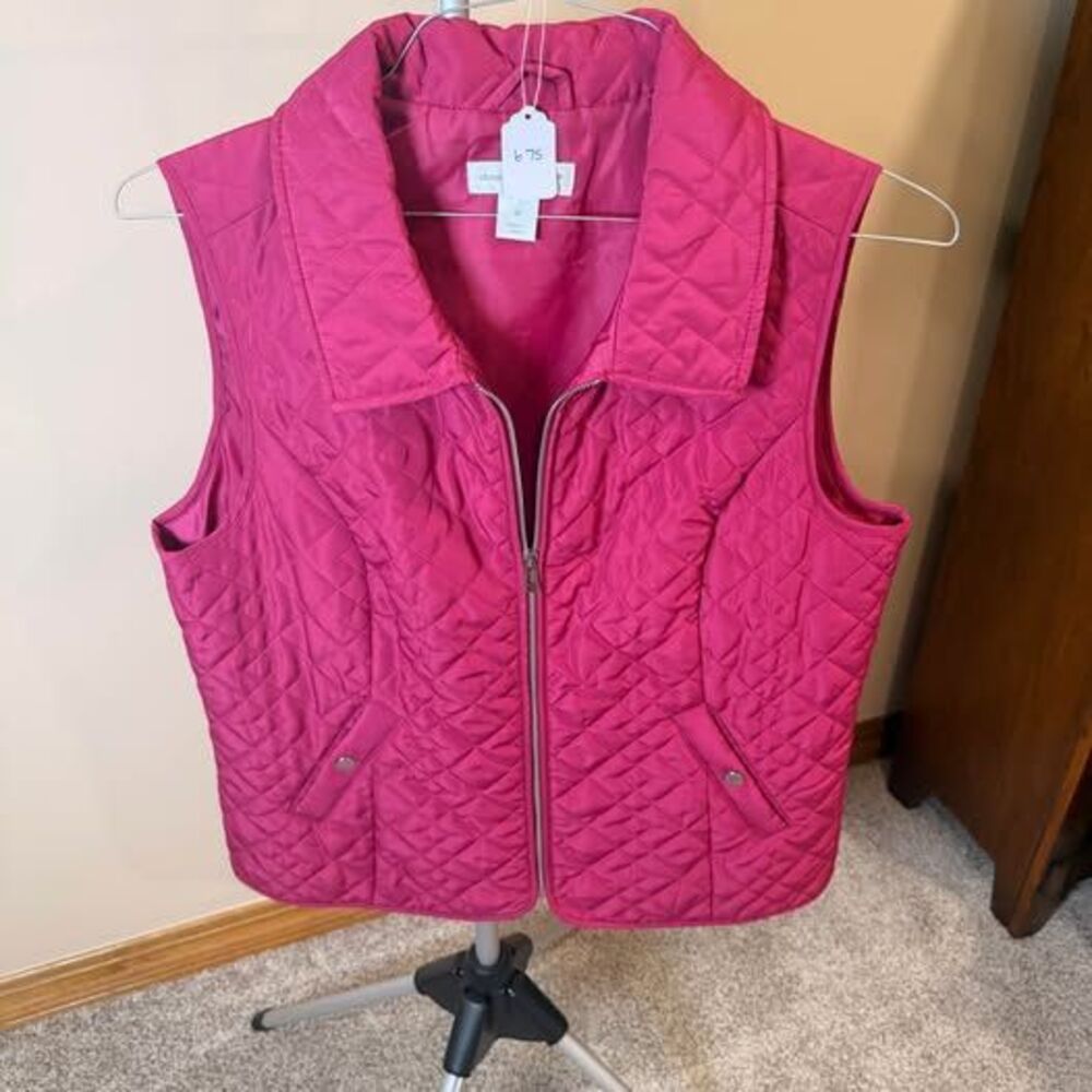 Christopher & Banks Quilted Vest, Size M